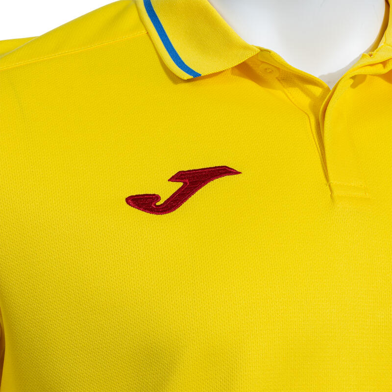 Tricou Polo pentru Suporter galben copii