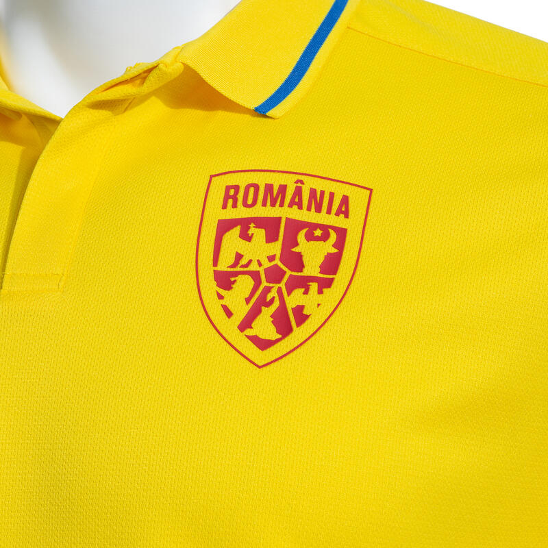 Tricou Polo pentru Suporter galben copii