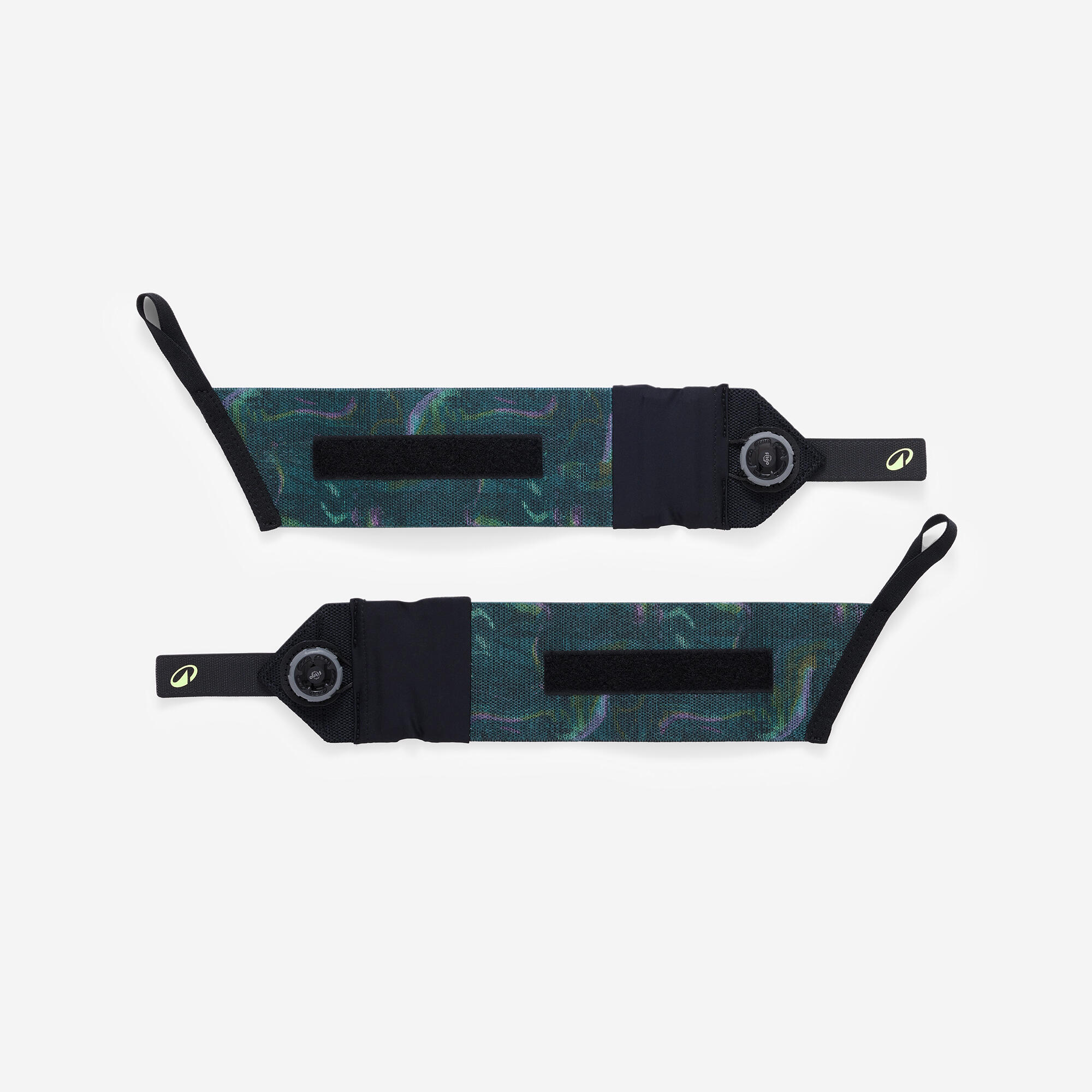 Weight Training Wrist Straps 2 Seconds, Print - DOMYOS