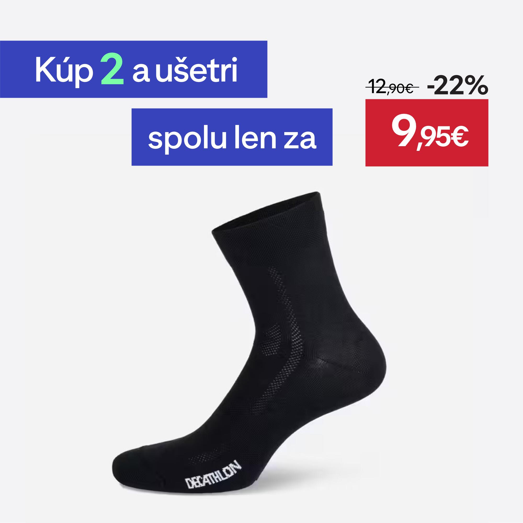 VAN RYSEL Cyklistické ponožky 500 čierne 35-38
