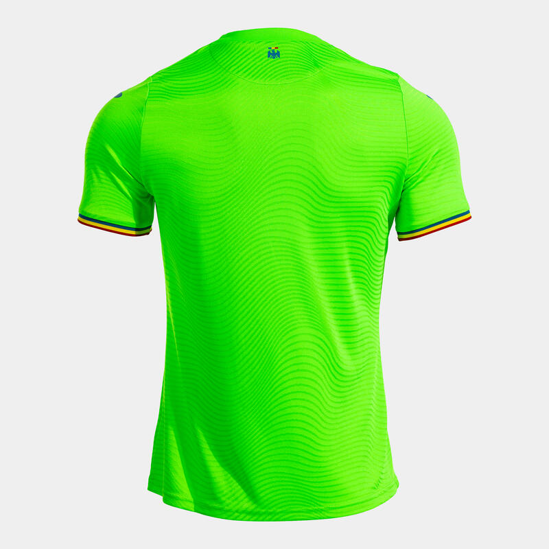 Tricou Oficial portar Echipa Națională de Fotbal a României verde fluor Adulți