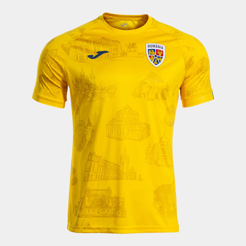 Tricou Oficial premeci al Echipei Naționale de Fotbal a României galben Adulți