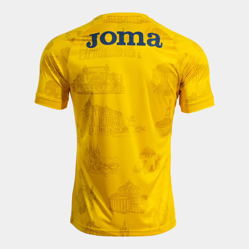 Tricou Oficial premeci al Echipei Naționale de Fotbal a României galben Adulți