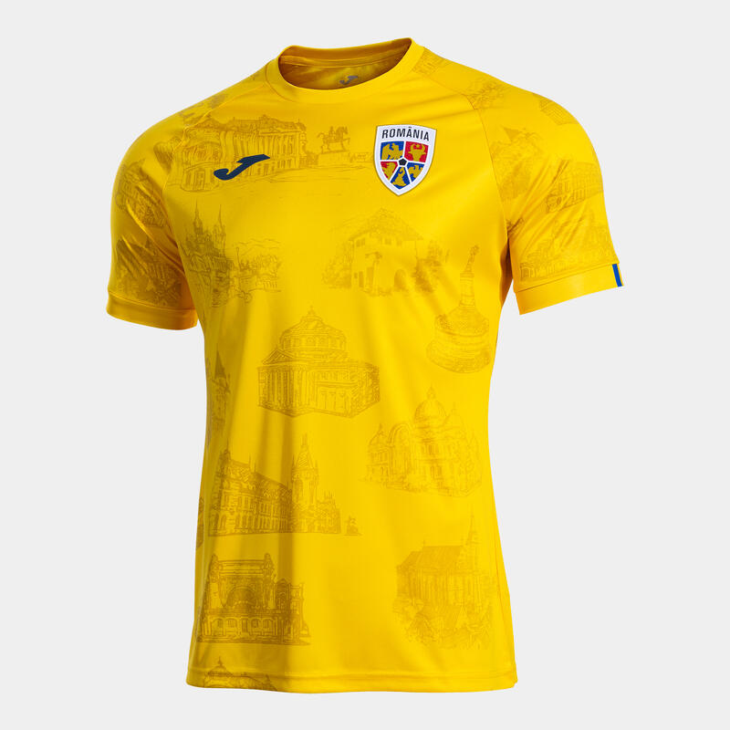 Tricou Oficial premeci al Echipei Naționale de Fotbal a României galben Adulți