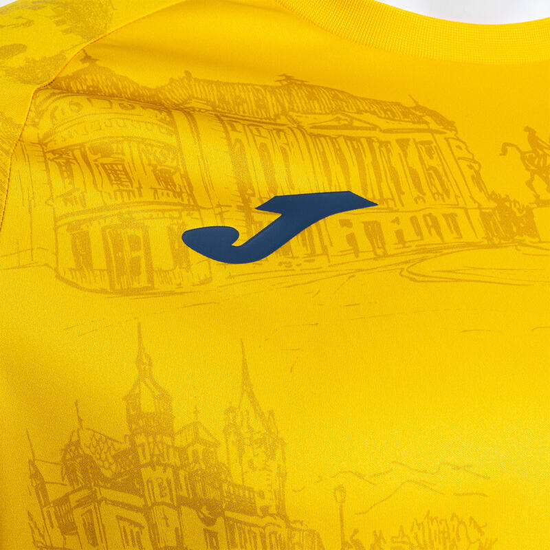 Tricou Oficial premeci al Echipei Naționale de Fotbal a României galben Adulți