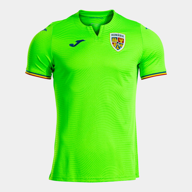 Tricou Oficial portar Echipa Națională de Fotbal a României verde fluor Adulți