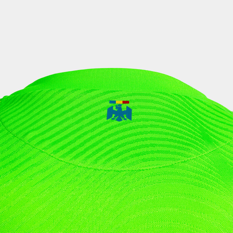 Tricou Oficial portar Echipa Națională de Fotbal a României verde fluor Adulți