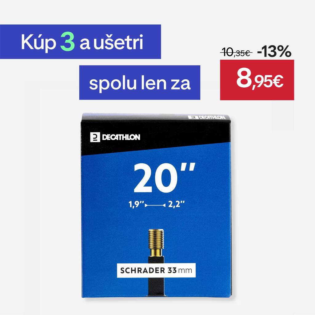 20'' duša s profilom od 1,90 do 2,20 s ventilom Schrader
