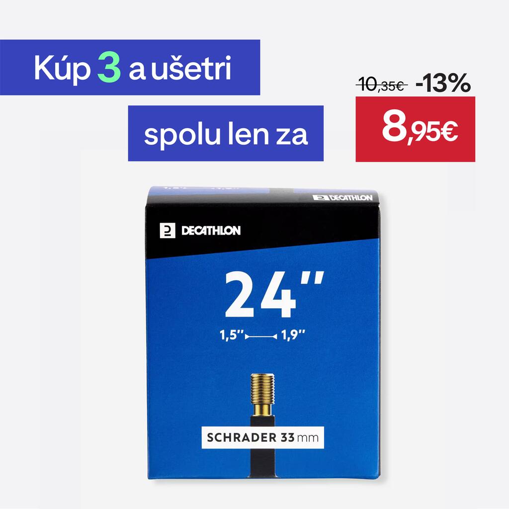 Duša 24 palcov prierez od 1,5 do 1,9 ventil Schrader