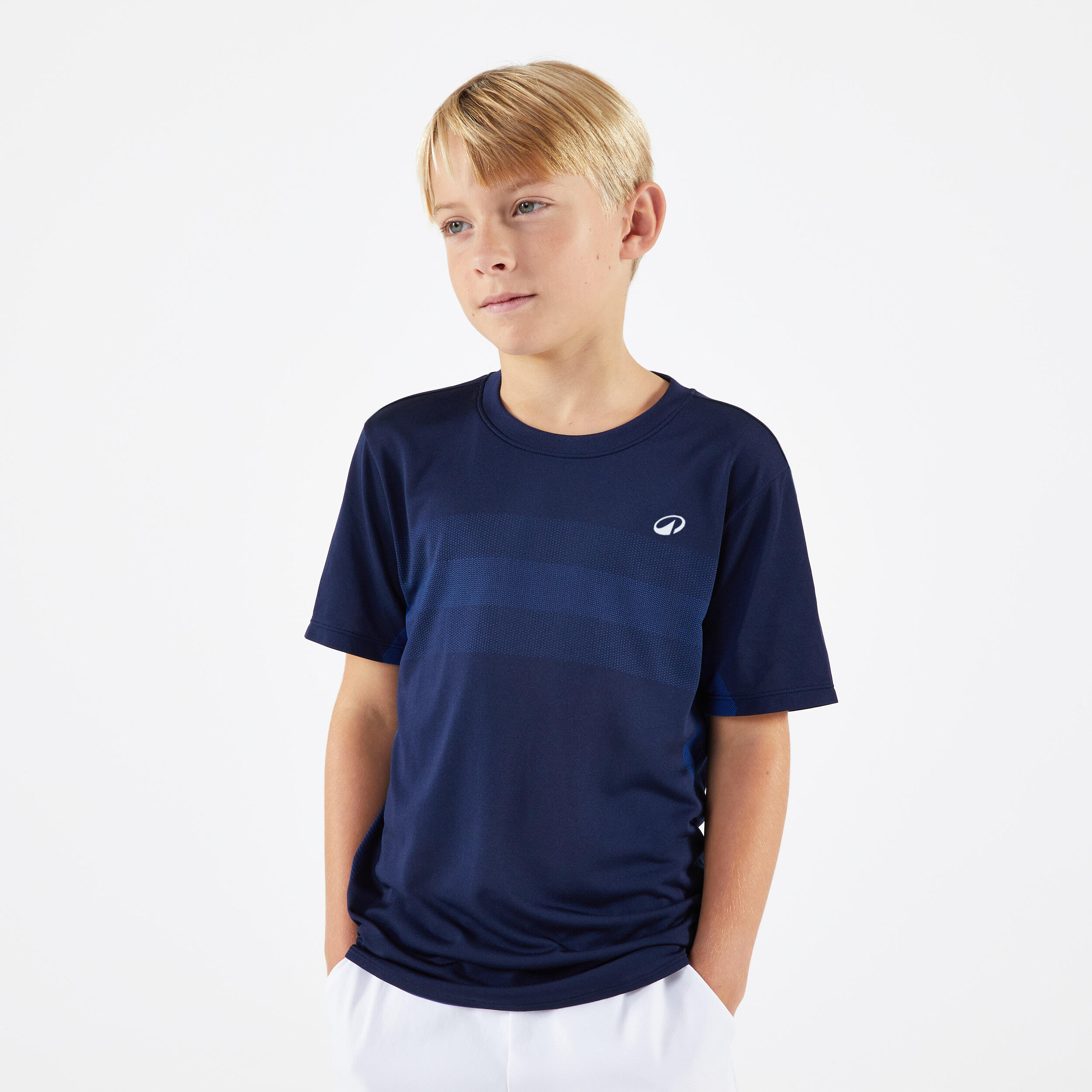 Kids' Tennis T-Shirt Light - Dark Blue