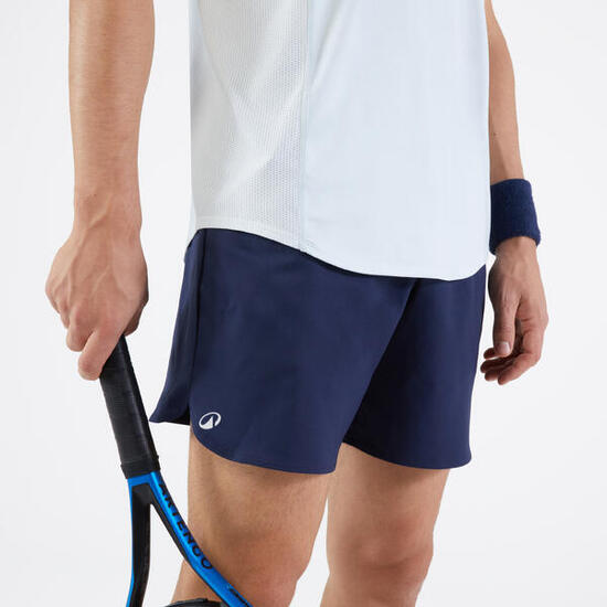 Short de tennis homme - essential+ court bleu marine