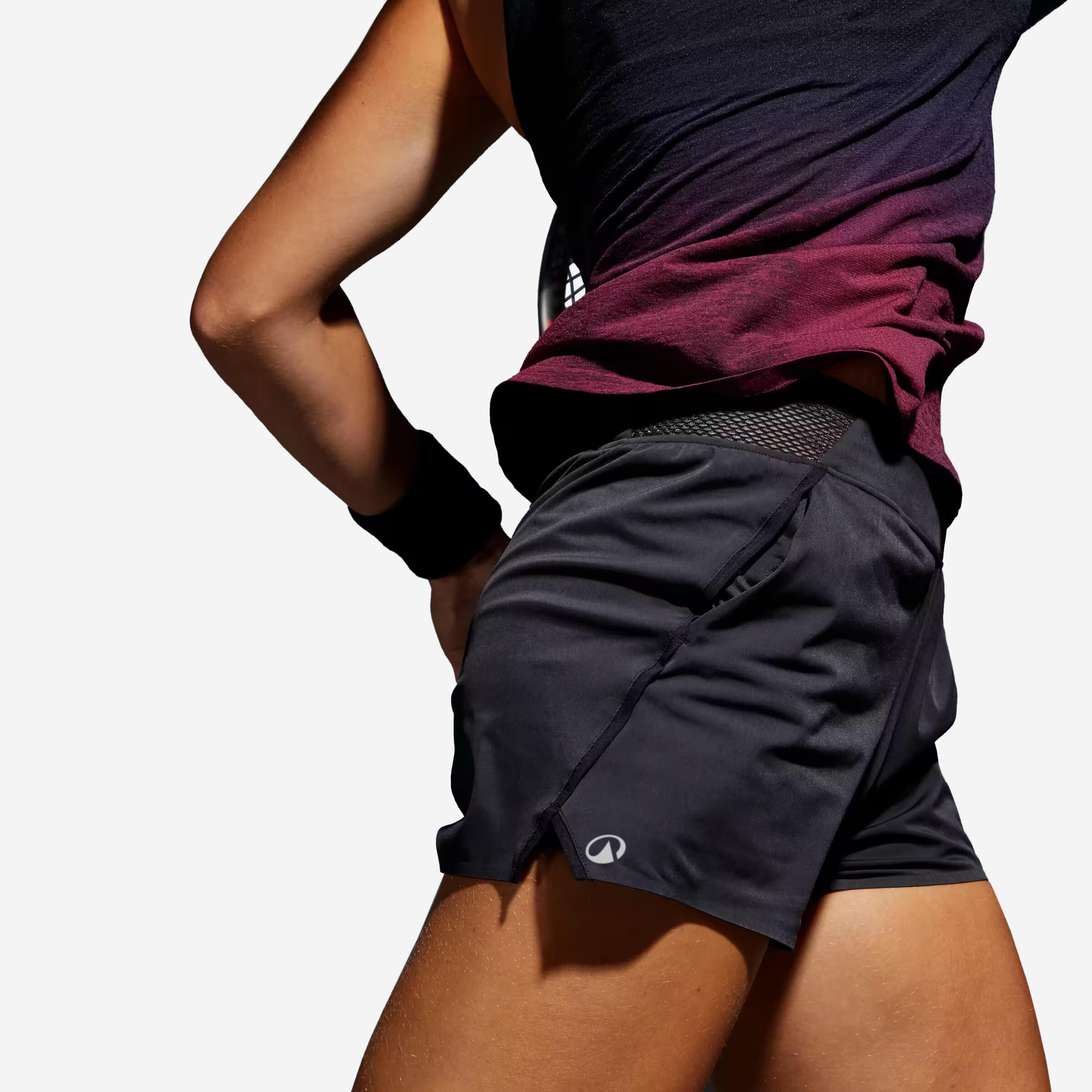 2-in-1 tennisshort voor dames Light 900 zwart 5/6