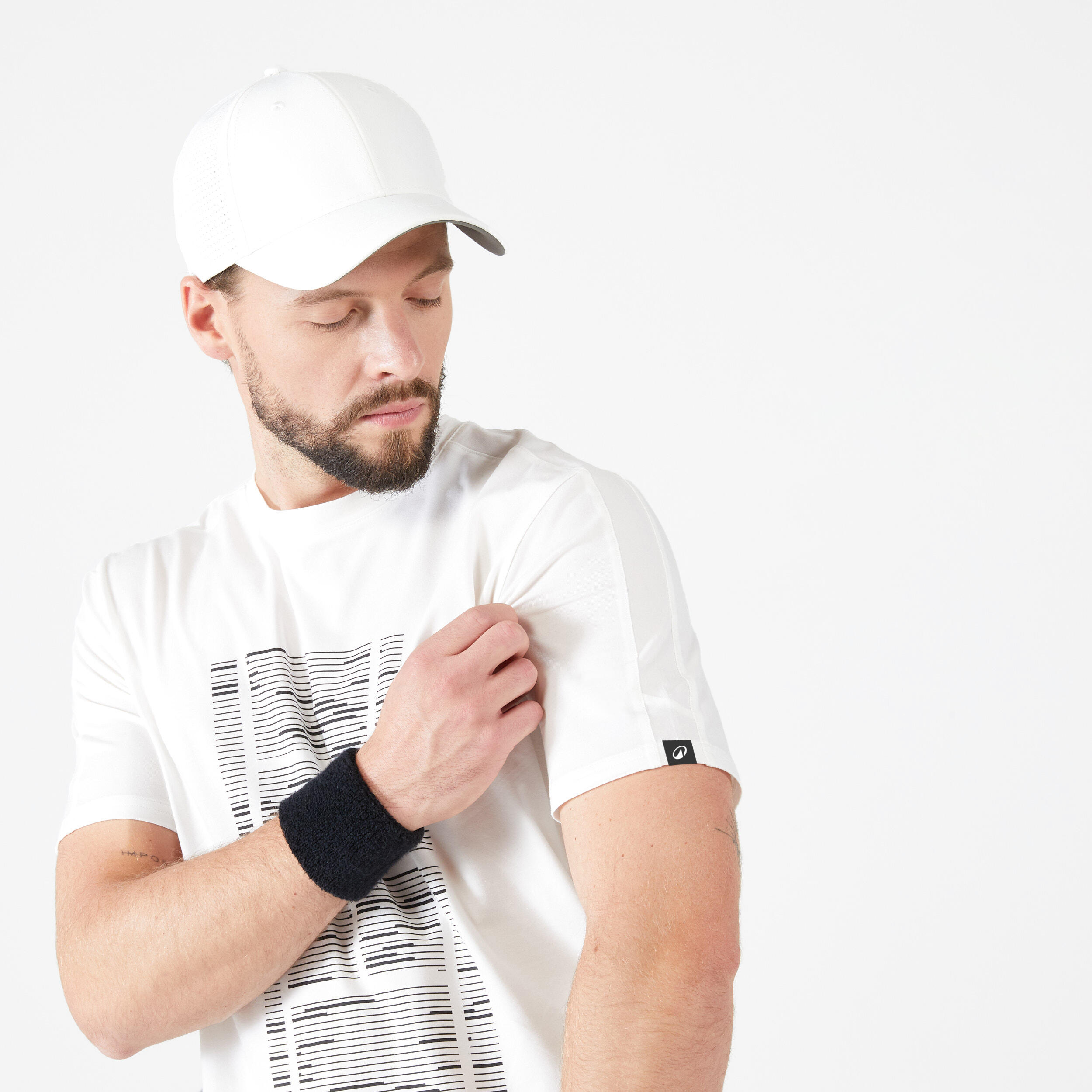 T-shirt de tennis homme - tts soft blanc cassé 5/10