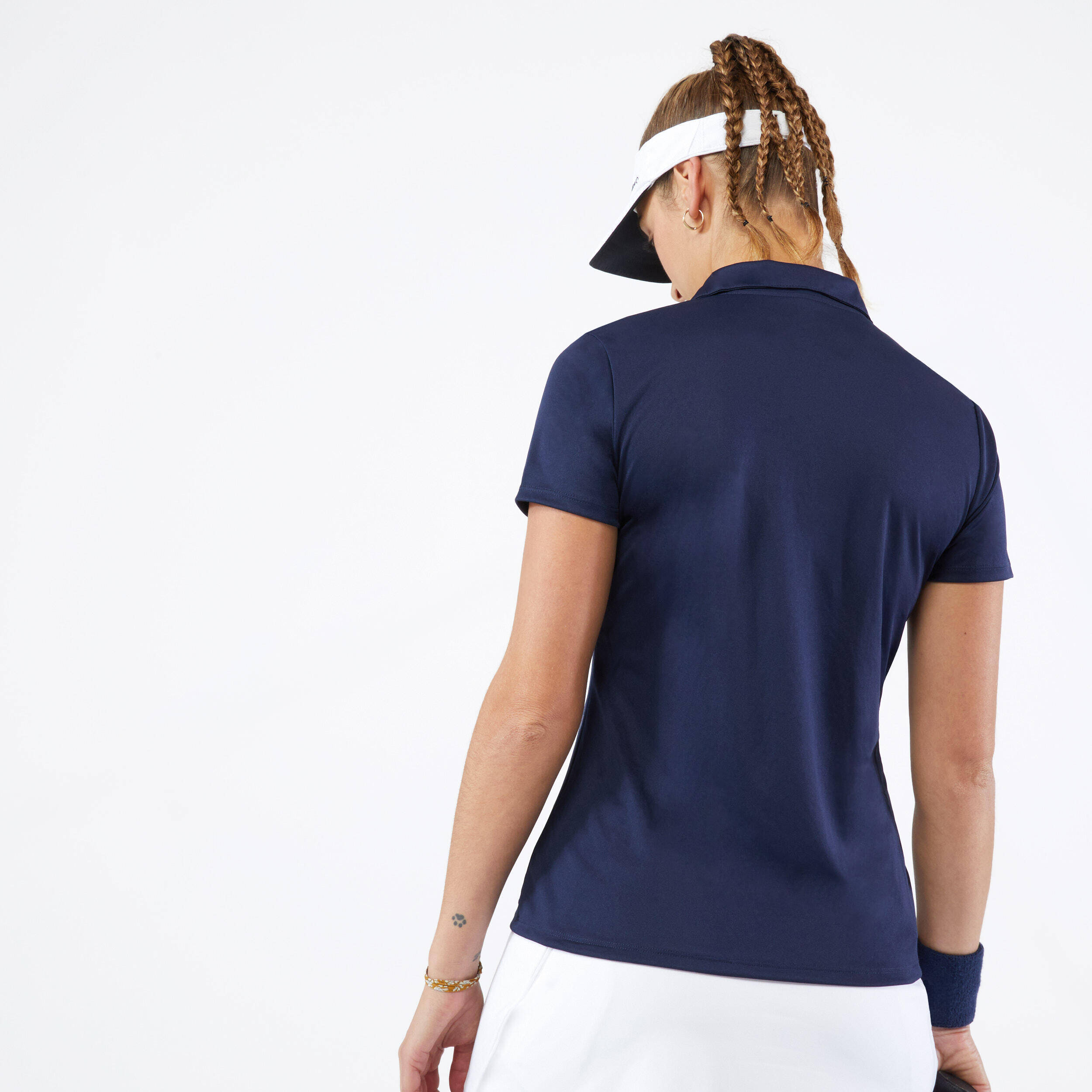 Women's Tennis Polo T-Shirt Dry 100 - Navy -  5