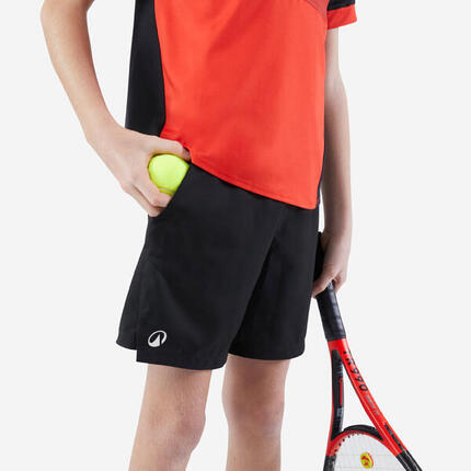 Kinder Tennisshorts - TSH Dry braun
