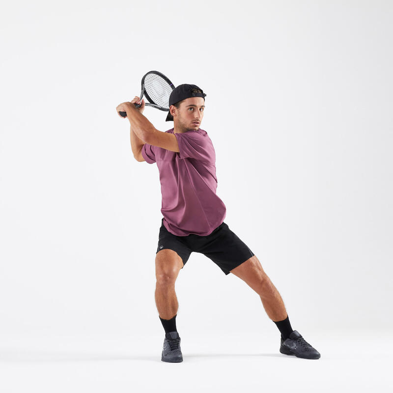 Erkek Tenis Şortu - Siyah - Dry+ Gaël Monfils