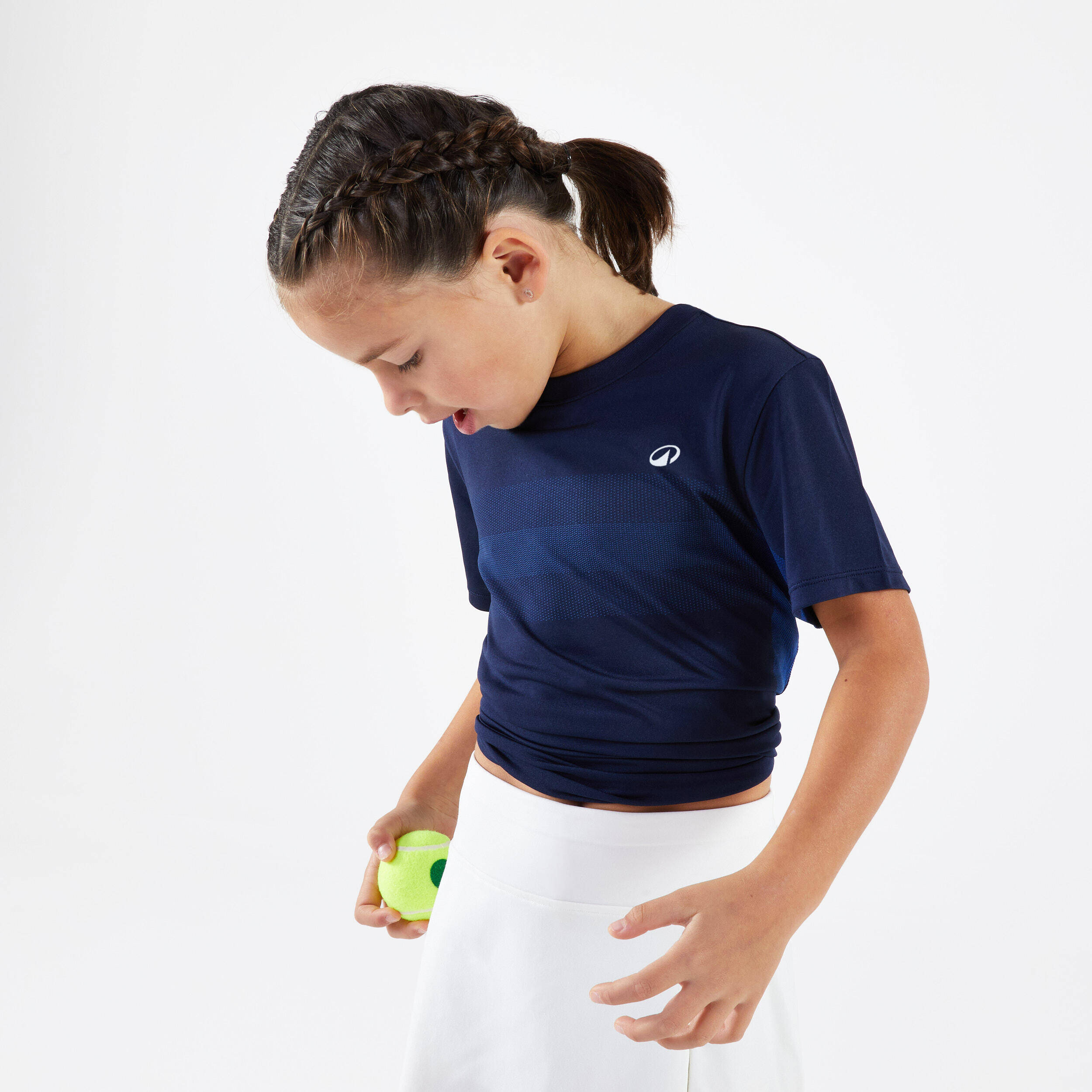 Kids' Tennis T-Shirt Light - Dark Blue -  3