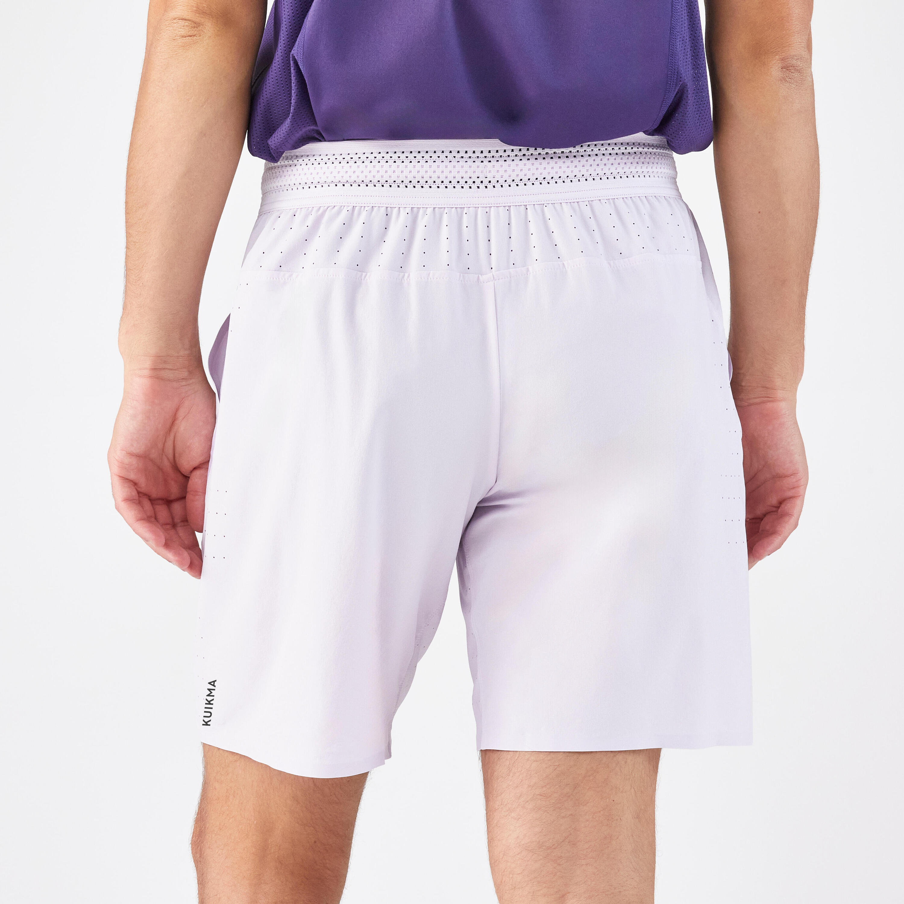 Ademende tennisshort voor heren Dry+ paars Gaël Monfils 4/13