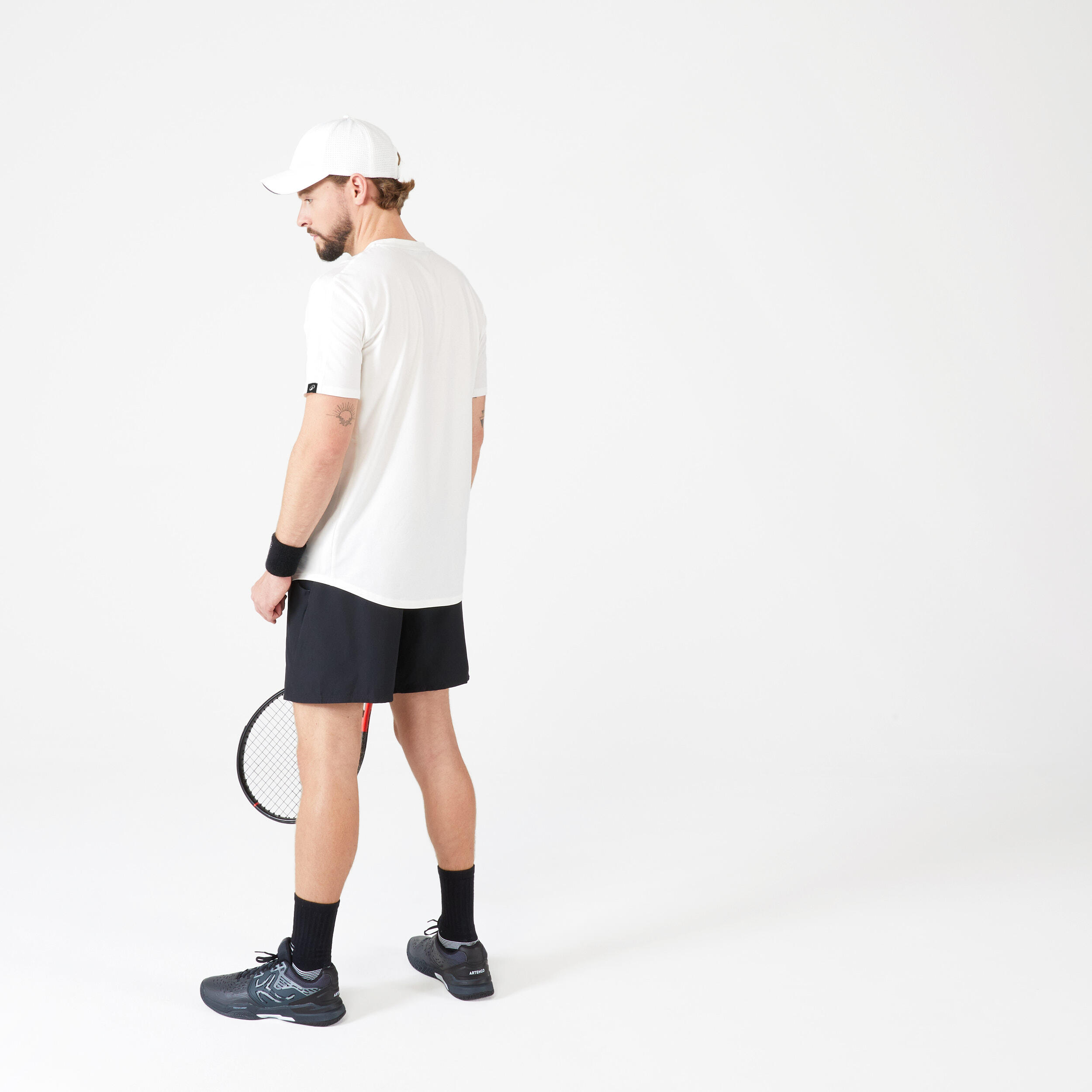 T-shirt de tennis homme - tts soft blanc cassé 6/10