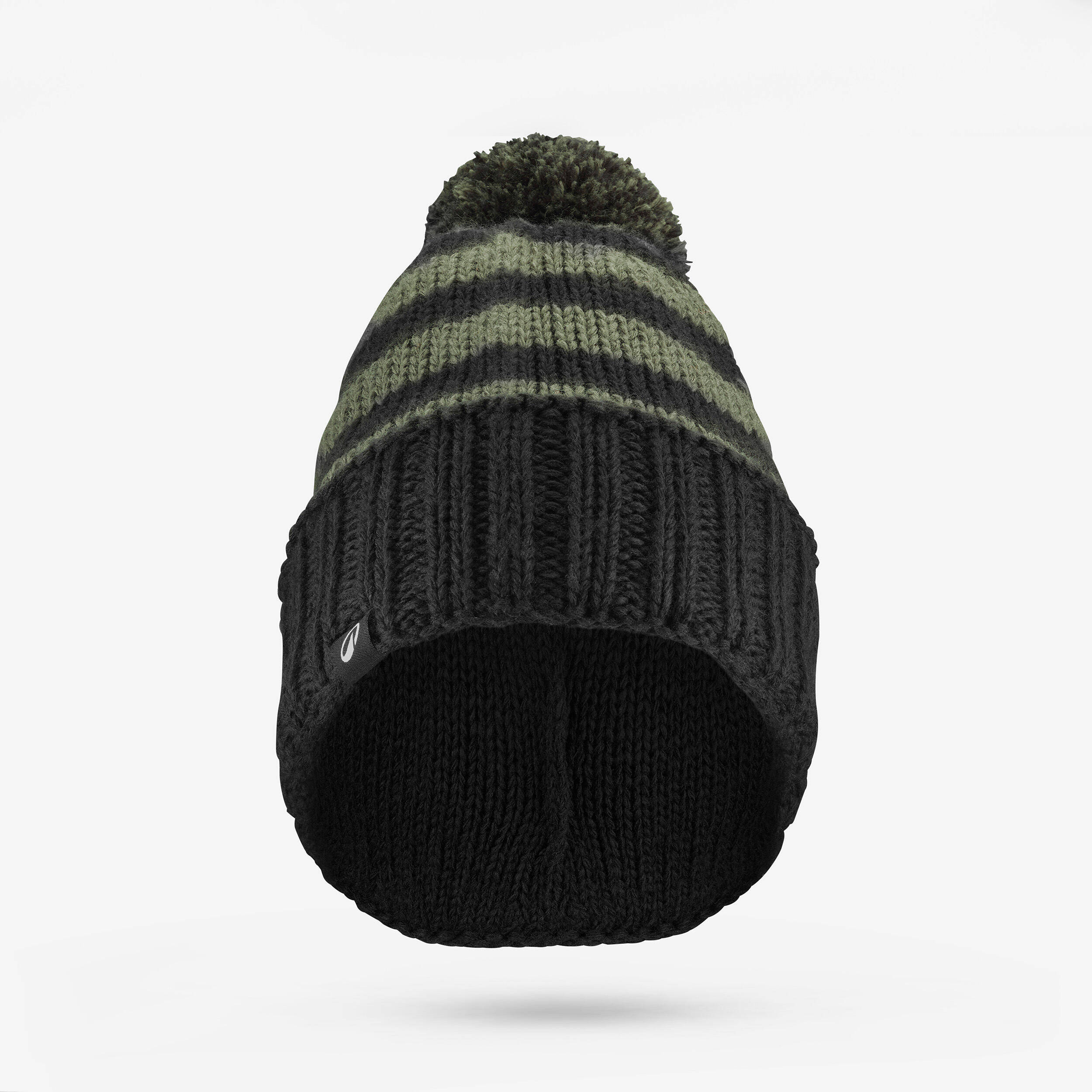 Adults' Bobble Beanie Hat GRAND NORD FR 500 - Black and Green -  4