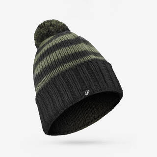 Adults' Bobble Beanie Hat GRAND NORD FR 500 - Black and Green