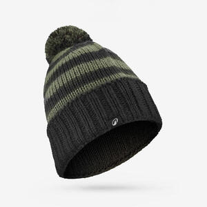 Gorro con borla adulto, GRAND NORD FR 500 negro y verde