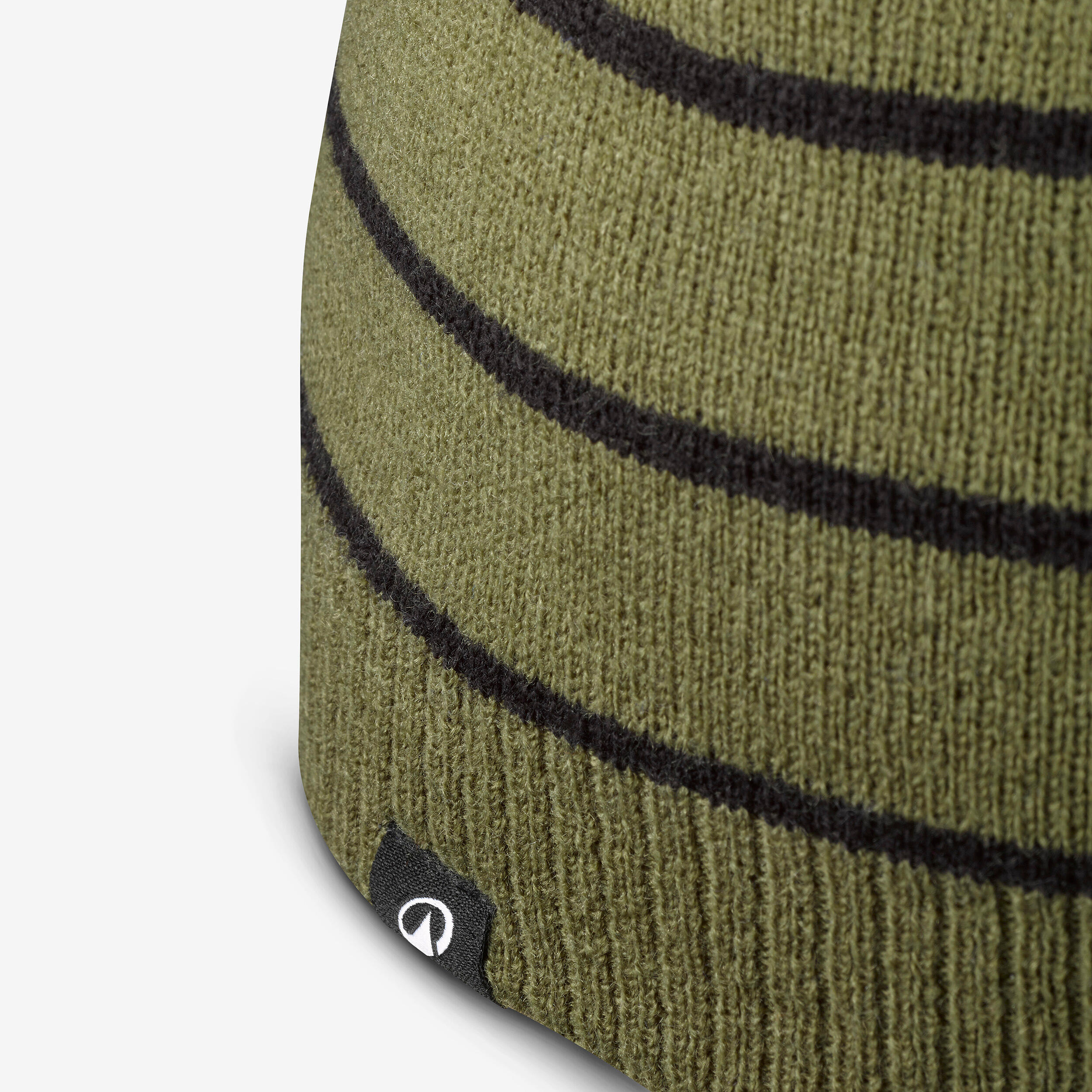 Adults' Beanie Hat SIMPLE 100 - Khaki and Black