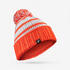Kids' Made in France Skiing Beanie Hat GRAND NORD 500 - Grey and Red