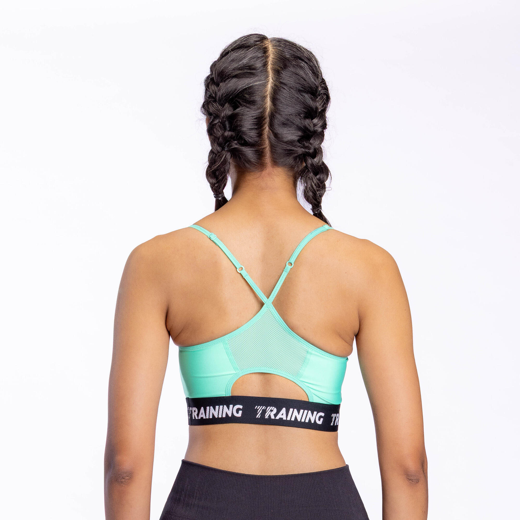 Women's Light Support Thin Crossover Strap Sports Bra