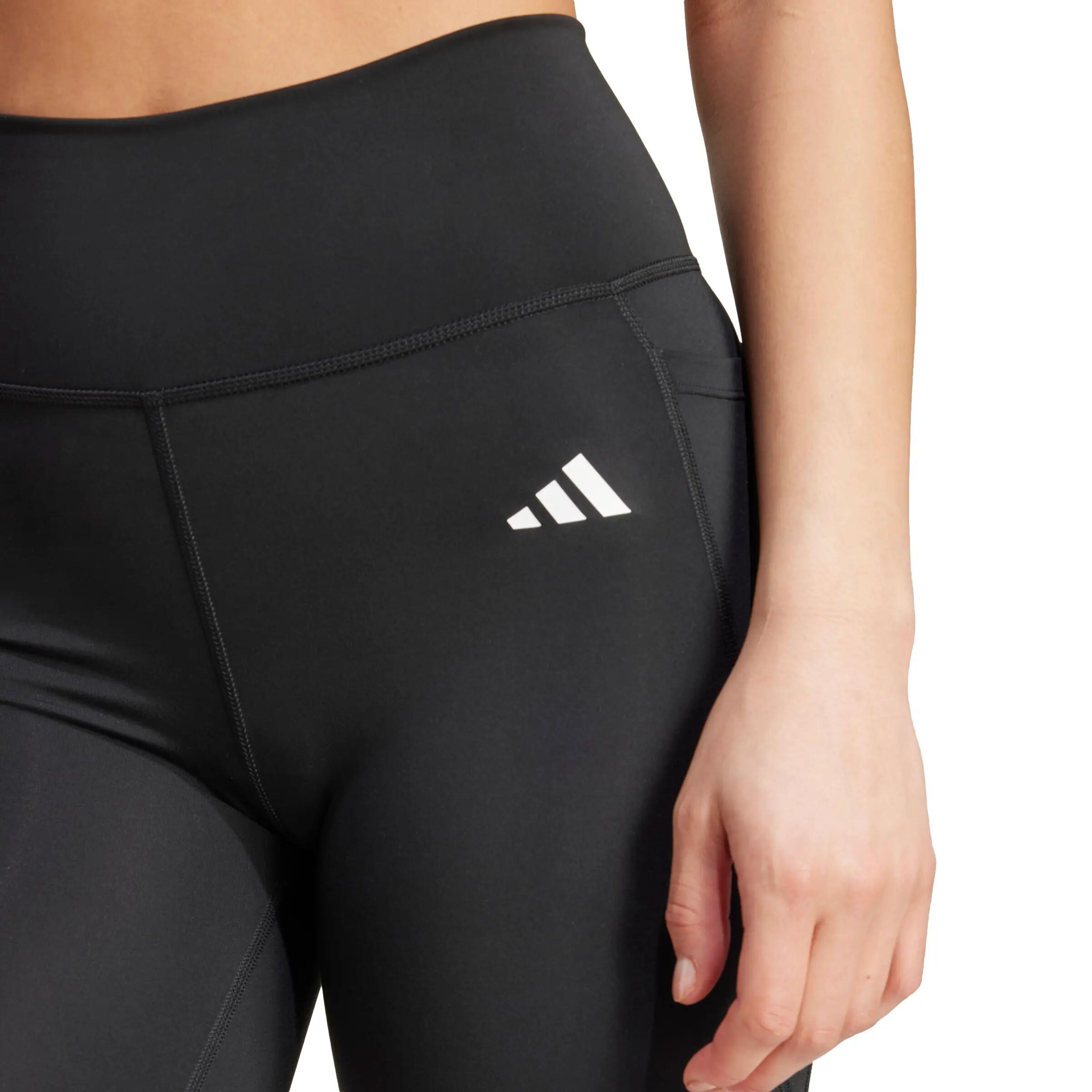 Licra de entrenamiento absorbente para mujer Adidas Optimé Essentials - Negro 4/6