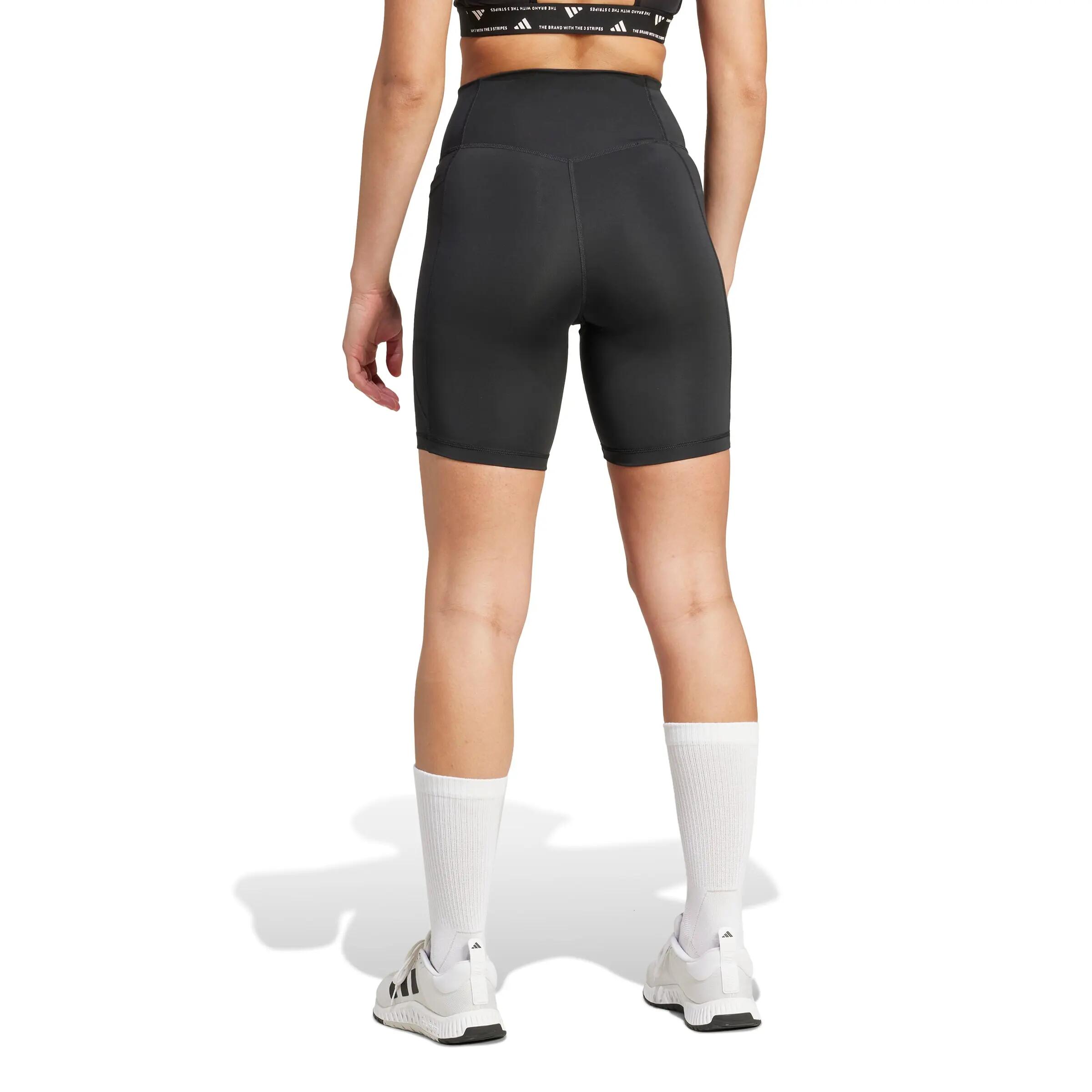 Licra de entrenamiento absorbente para mujer Adidas Optimé Essentials - Negro 2/6