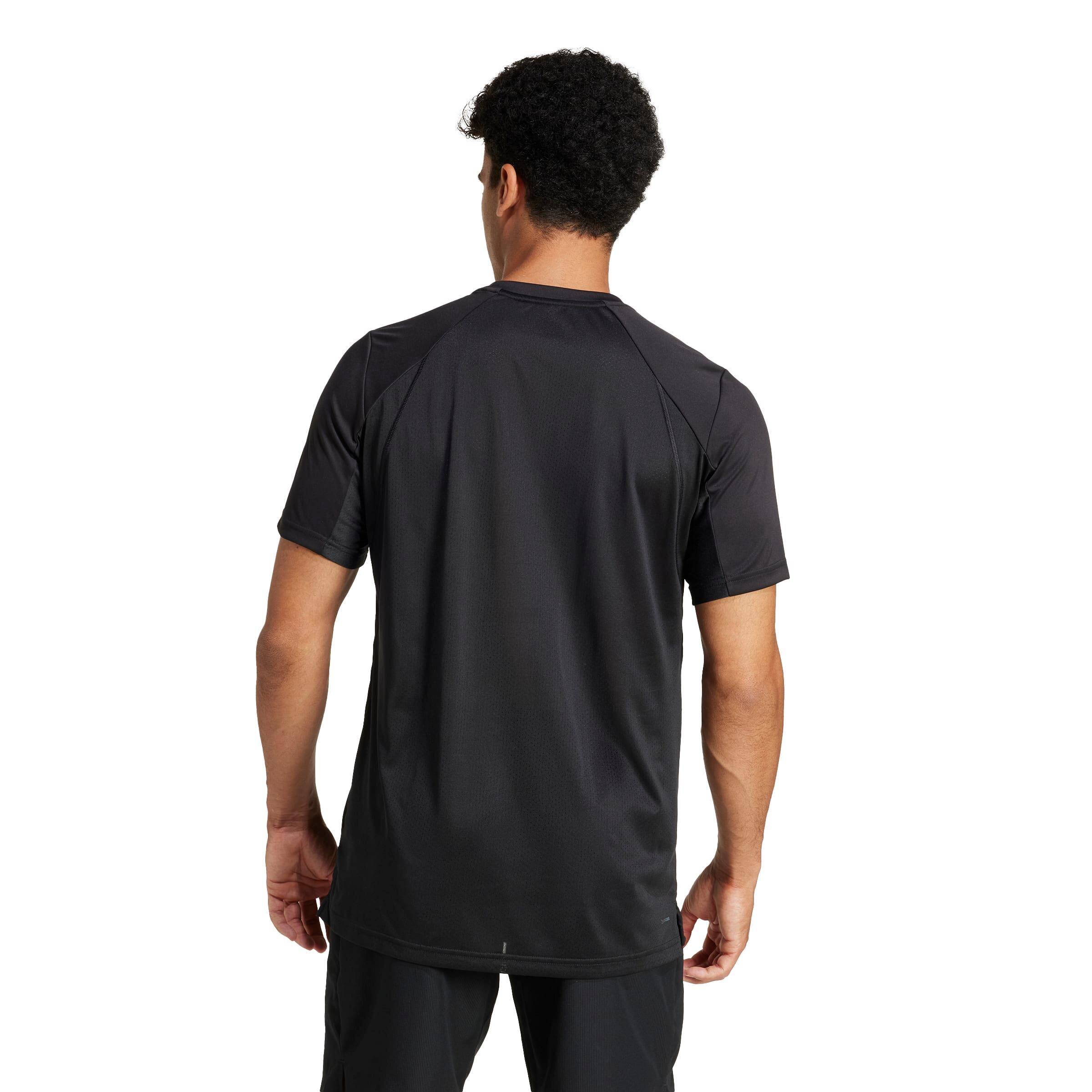 T-SHIRT DE TENNIS CLUB CLIMACOOL RESPIRANT ET STRETCH ADULTE NOIR 7/7
