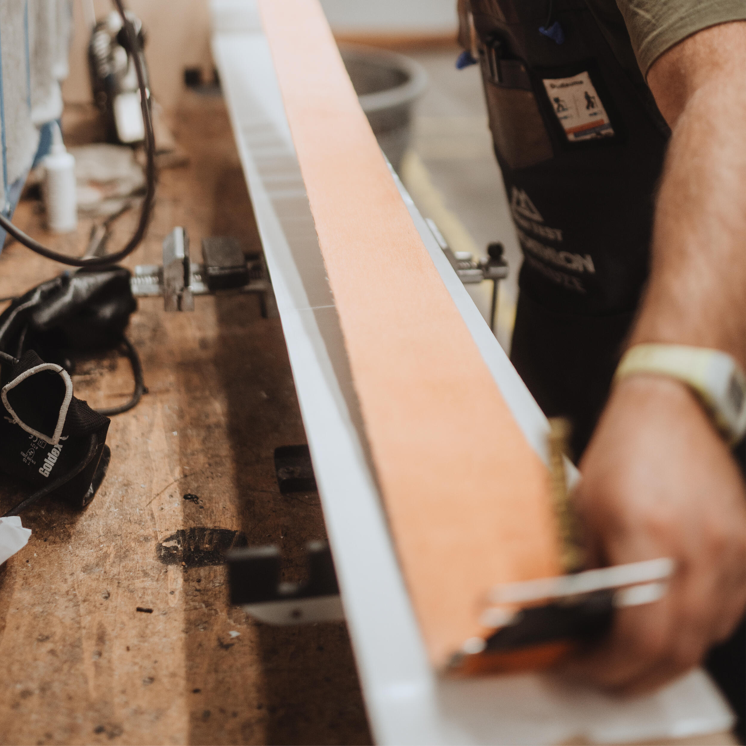 WORKSHOP Erneuerung Klebeschicht Tourenski Splitboards 