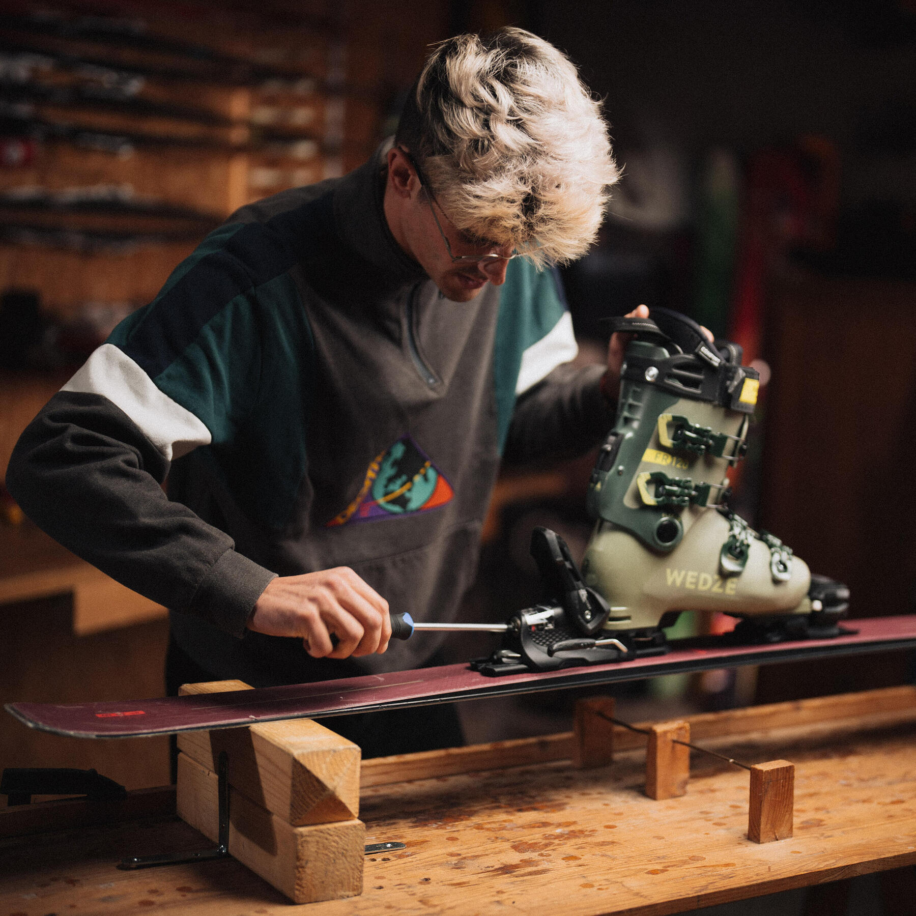 bien stocker mon materiel en fin de saison - fixation