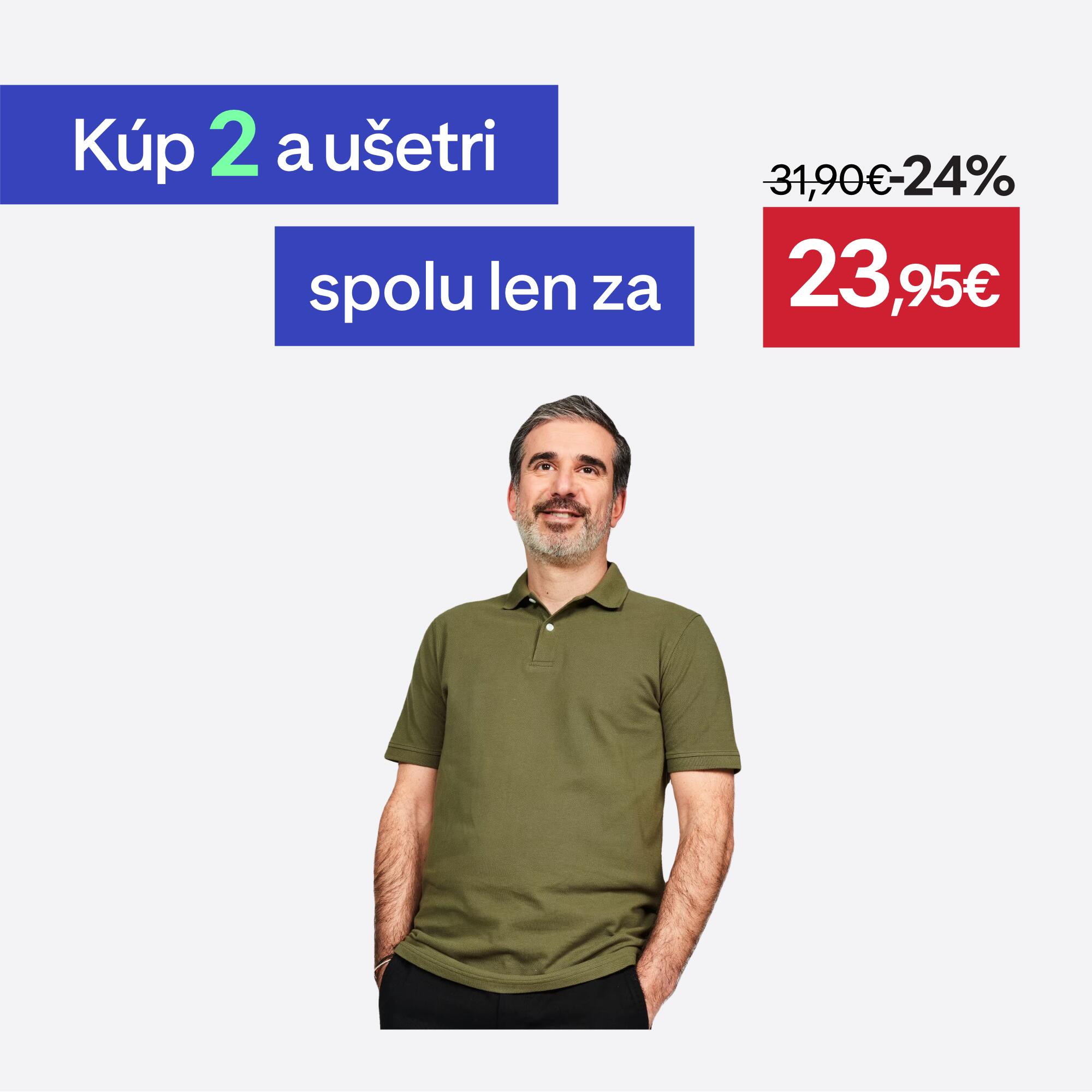 INESIS Pánska golfová polokošeľa MW500 kaki L