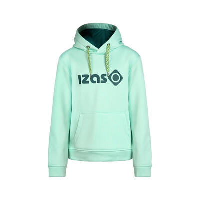 Sudadera de montaña y trekking con Capucha Niños Izas Bronson Verde Agua