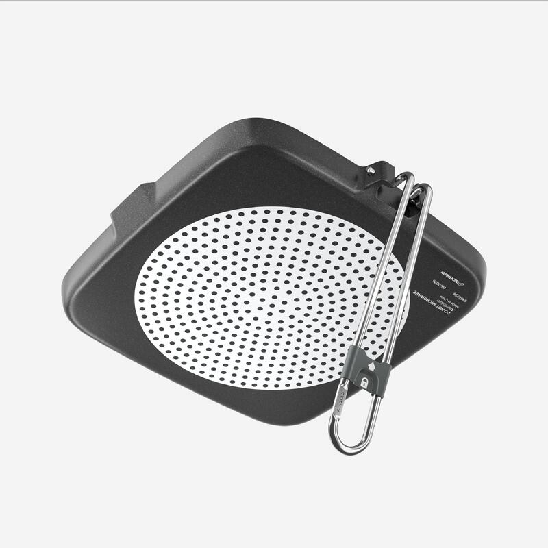 Tigaie grill 900 camping cu mâner pliabil 25 cm x 25 cm