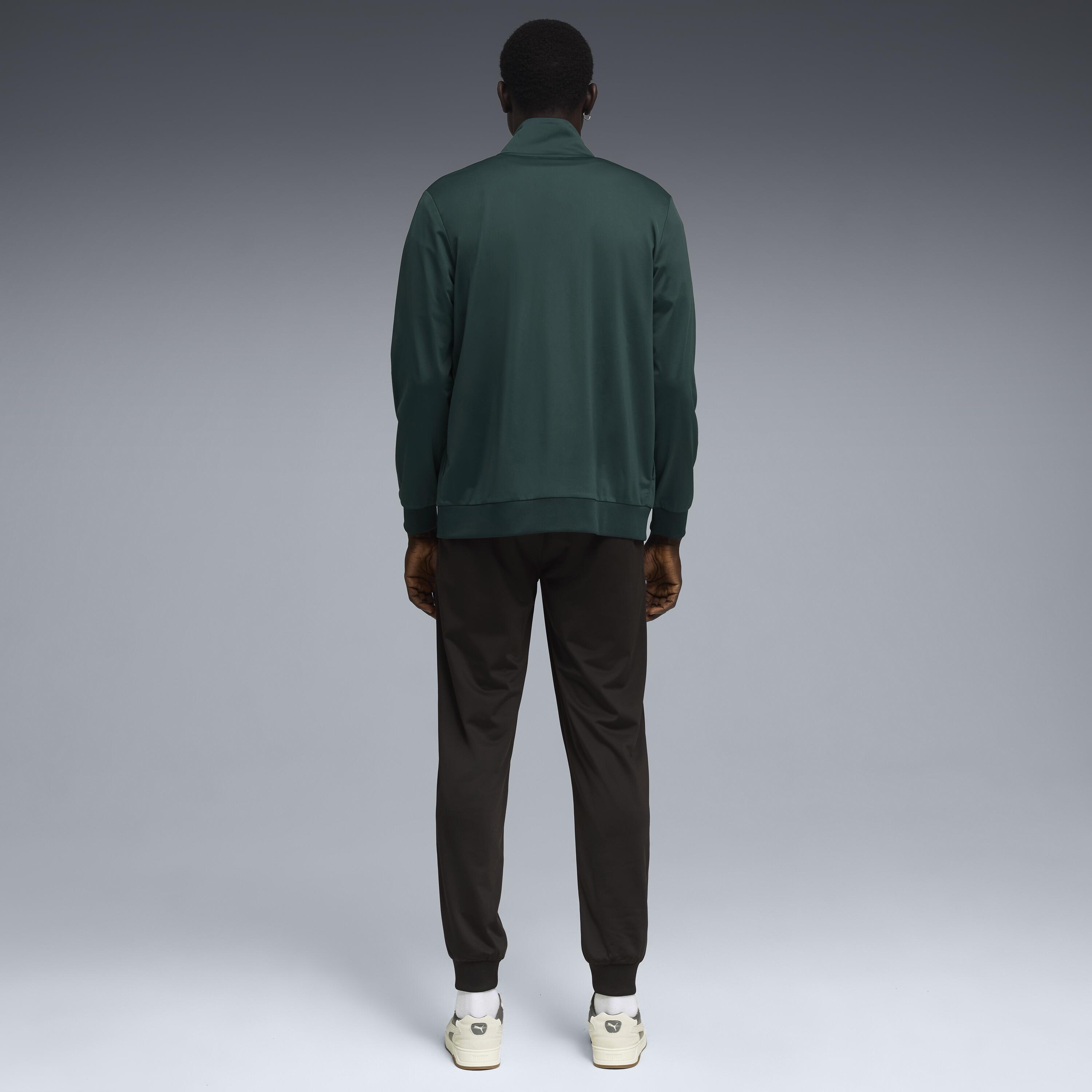 Chándal fitness Puma hombre sudadera y pantalones de chándal verde/negro 3/3