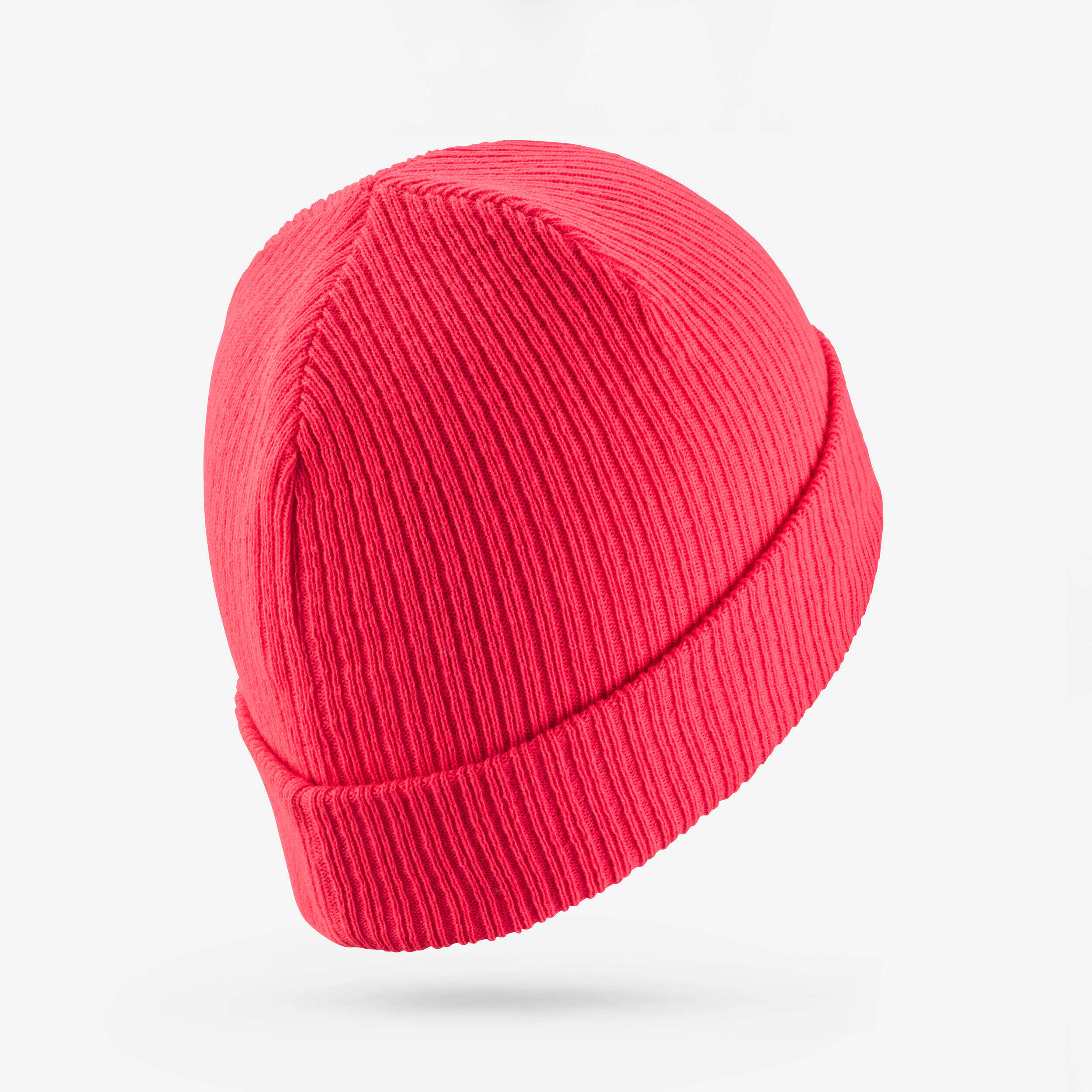 Kids' Skiing Beanie Hat FISHERMAN 500 - Neon pink -  3