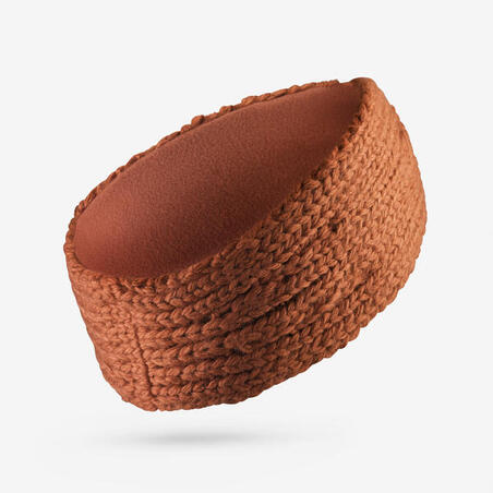 Пов'язка на голову жіноча з вузлом WAVY 500 коричнева