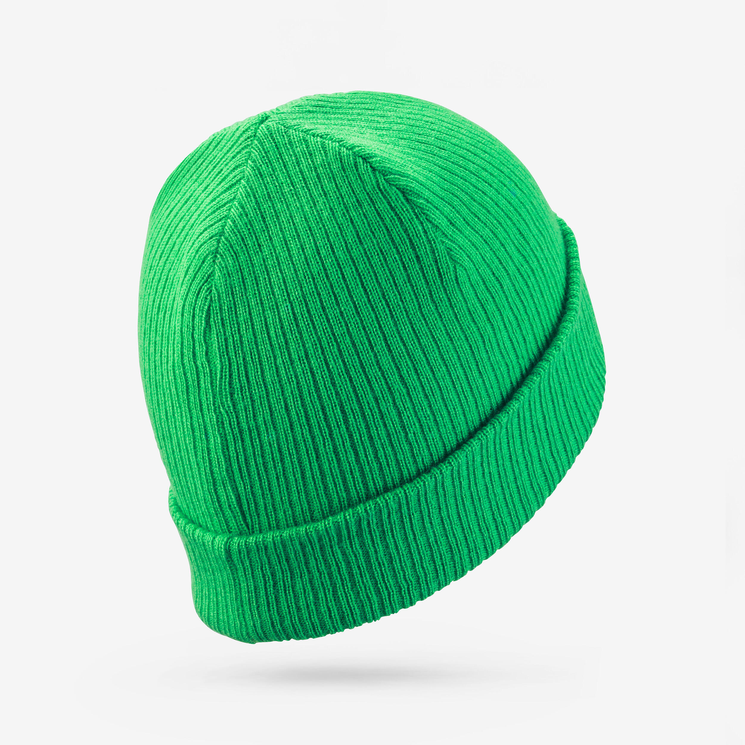 Kids' Skiing Beanie Hat FISHERMAN 500 - Green