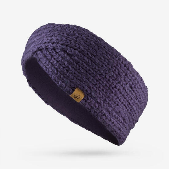 Stirnband Damen geflochtenes Design - Wavy 500 violett