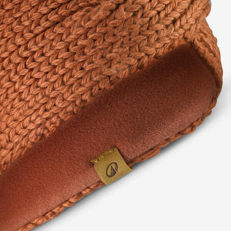 Пов'язка на голову жіноча з вузлом WAVY 500 коричнева