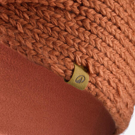 Пов'язка на голову жіноча з вузлом WAVY 500 коричнева