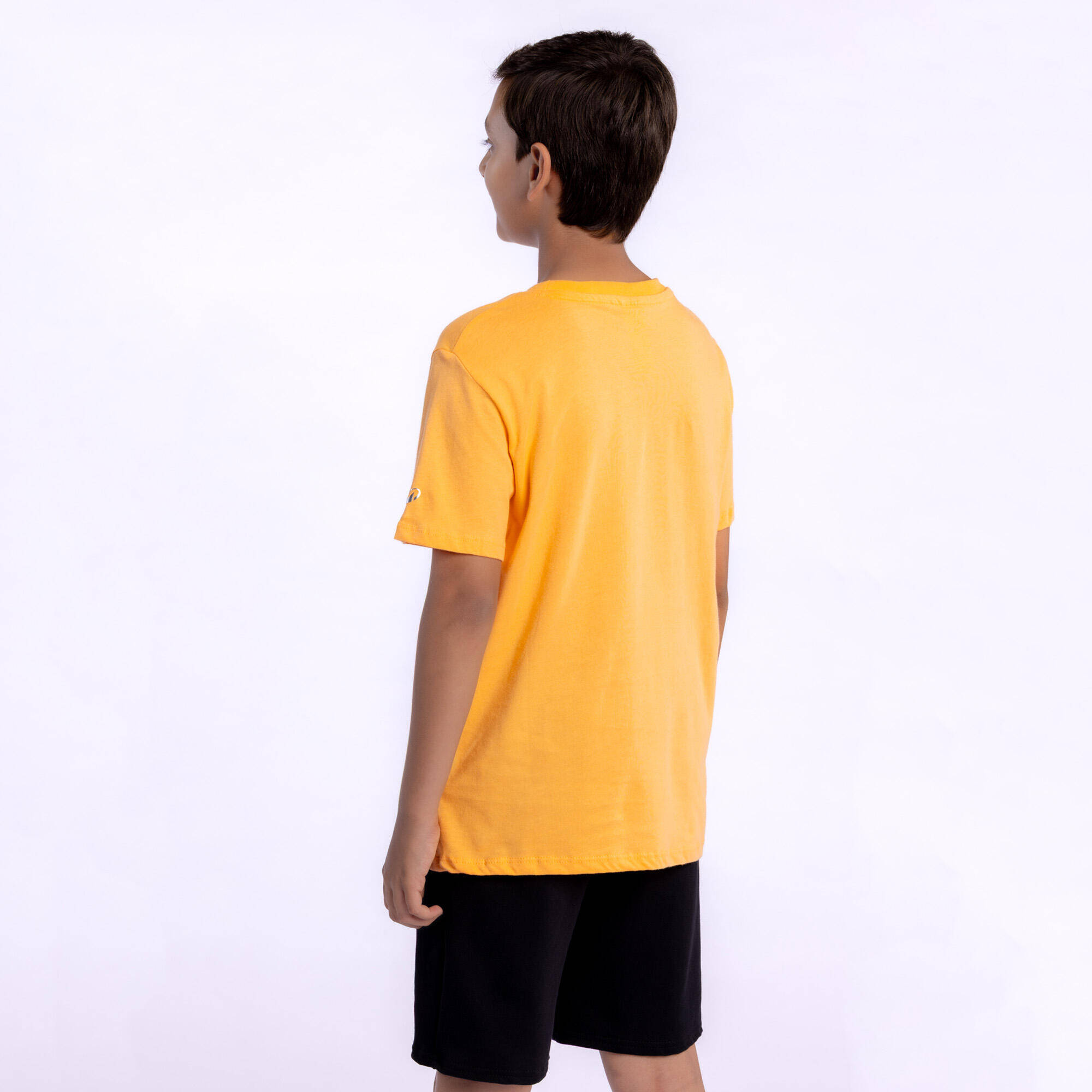 T-Shirt 500 - Orange Apricot Print -  4