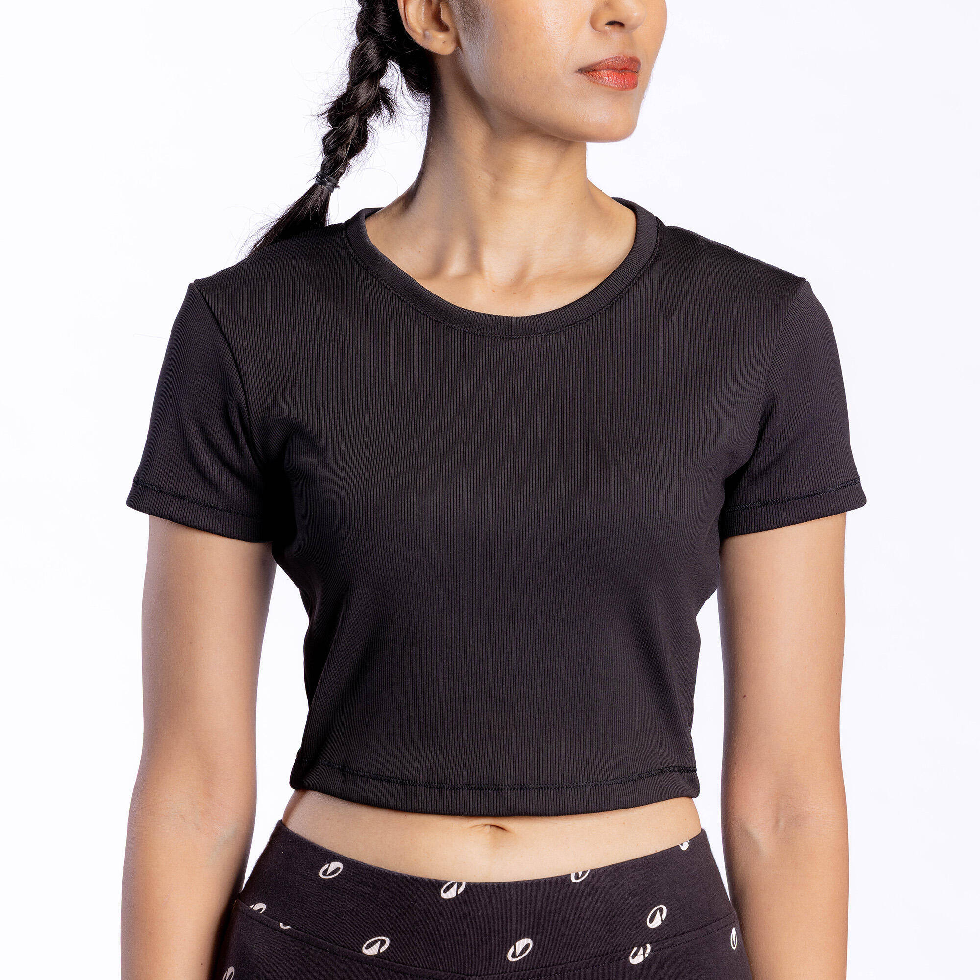 Women's Ribbed Cropped T-Shirt -  2