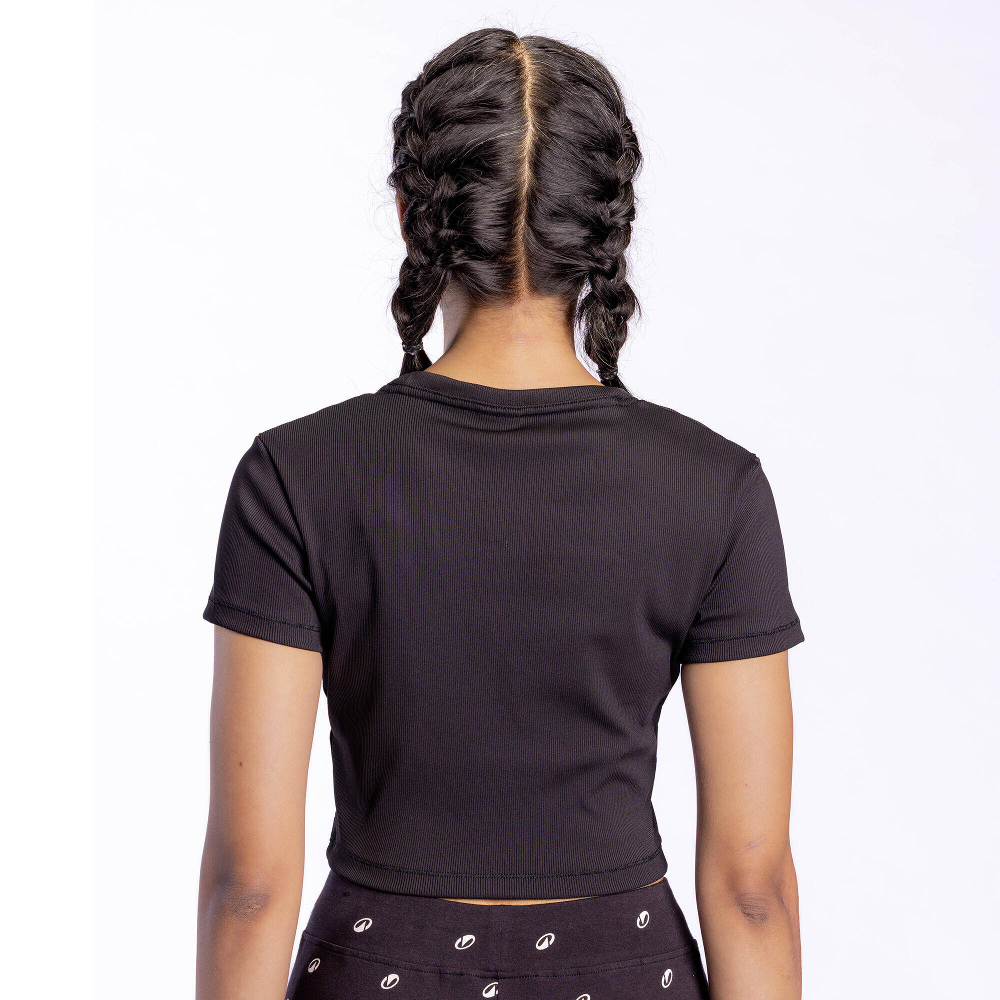 Women's Ribbed Cropped T-Shirt -  3