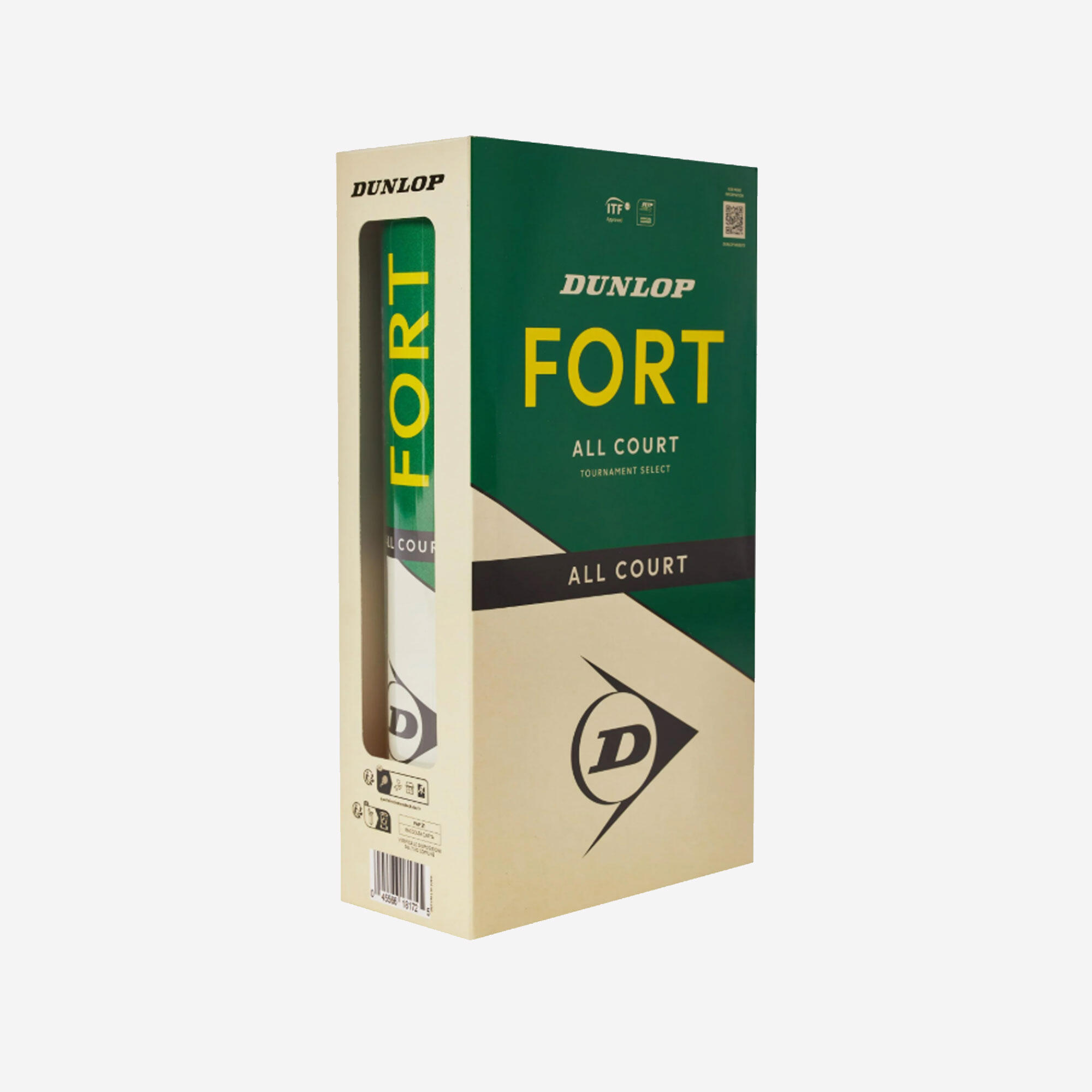 Palline tennis Dunlop FORT ALL COURT gialle x4 3/3