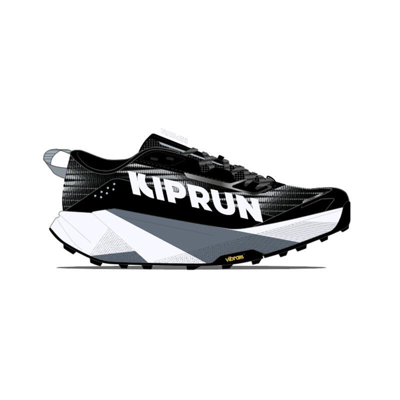 Încălțăminte de alergare trail, Kiprun kipsummit max, negru gri Bărbați