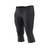 Legging court de running respirant Femme - KIPRUN Run 500 Confort noir